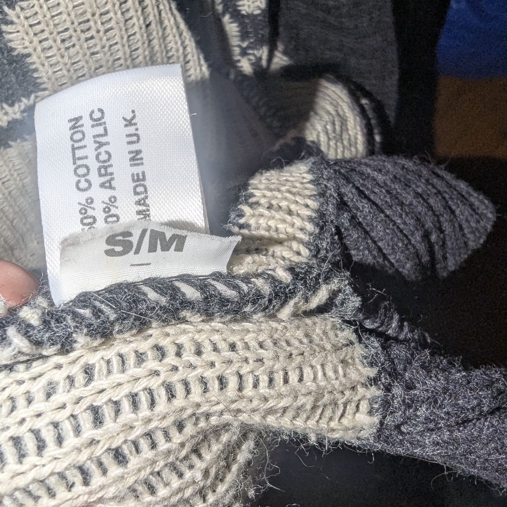 Skull Pattern Gray Cardigan - Picture 6 of 6
